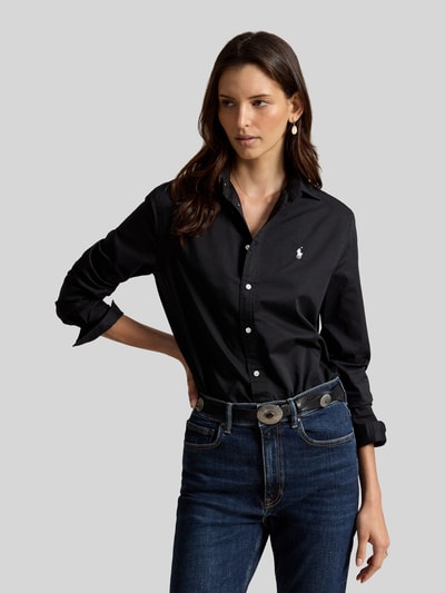 Polo Ralph Lauren Hemdbluse mit durchgehender Knopfleiste Black 4