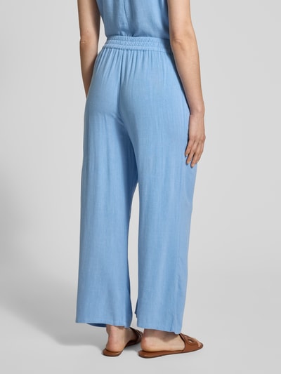 Jake*s Casual Spodnie materiałowe z szeroką nogawką i elastycznym pasem Błękitno-niebieski 5