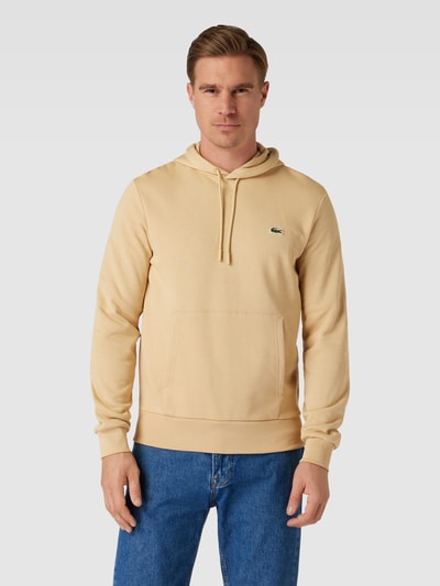 Lacoste Hoodie mit Känguru-Tasche Beige 4