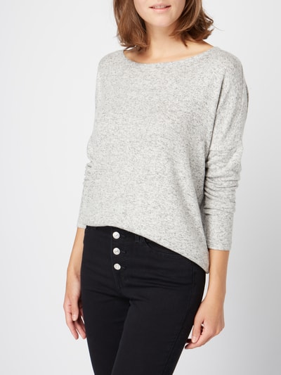 Only Pullover in Melangeoptik Hellgrau Melange 3