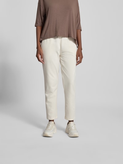 Juvia Slim Fit Sweathose mit Tunnelzug Ecru 4