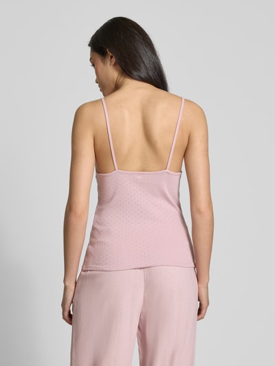 Only Top na ramiączkach o kroju slim fit z czystej bawełny model ‘CARLOTTA’ Mocnoróżowy 5