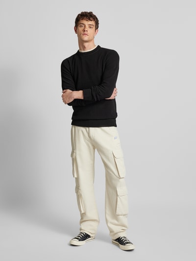 Only & Sons Gebreide pullover met ronde hals, model 'SETHAN' Zwart - 1