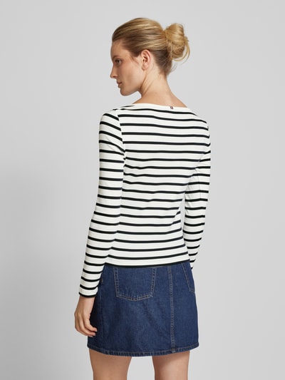 Tommy Hilfiger Longsleeve mit U-Boot-Ausschnitt Dunkelblau 5