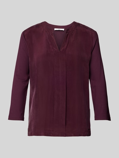 Brax Bluse mit 3/4-Arm Modell 'CLARISSA' Aubergine 2