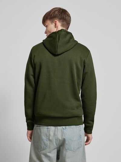 Jack & Jones Hoodie mit Label-Print Modell 'FERRIS' Dunkelgruen 5