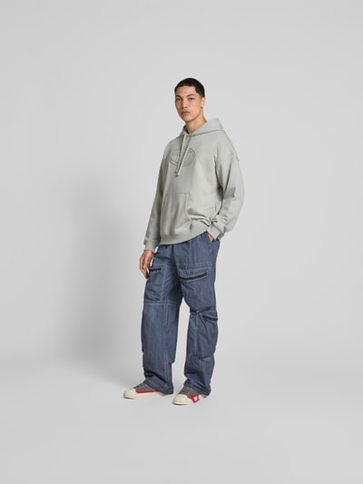 Diesel Hoodie mit Label-Detail Hellgrau 1