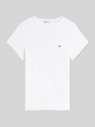 Tommy Jeans Slim Fit T-Shirt aus Baumwoll-Mix Offwhite 2