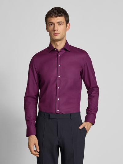 SEIDENSTICKER Slim Fit Business-Hemd mit Knopfleiste Rot 4