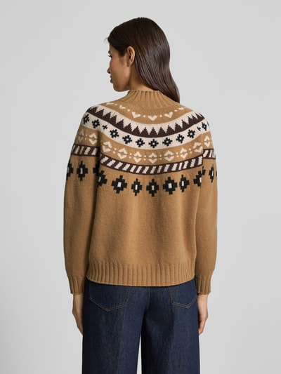 Weekend Max Mara Regular fit gebreide pullover van pure scheerwol, model 'HARDY' Camel - 5