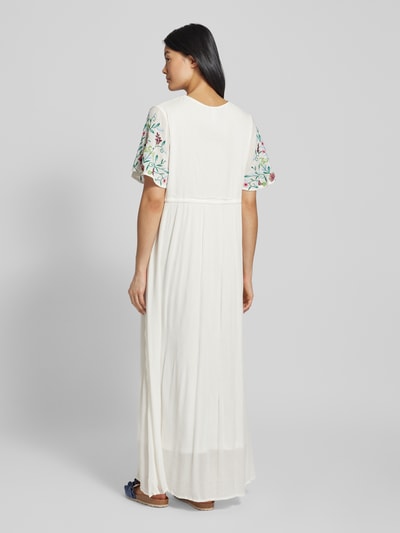 YAS Maxikleid mit floralem Muster Modell 'CHELLA' Offwhite 5