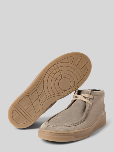 Lloyd Leren boots met siernaad, model 'EVER' Taupe - 4