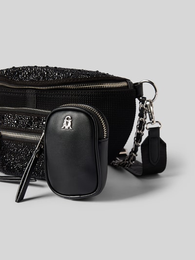 Steve Madden Bauchtasche mit Strasssteinbesatz Modell 'Maxima' Black 3