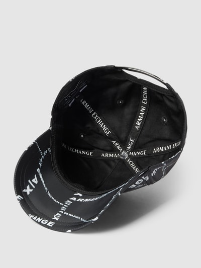 ARMANI EXCHANGE Basecap mit Allover-Label-Muster Black 2