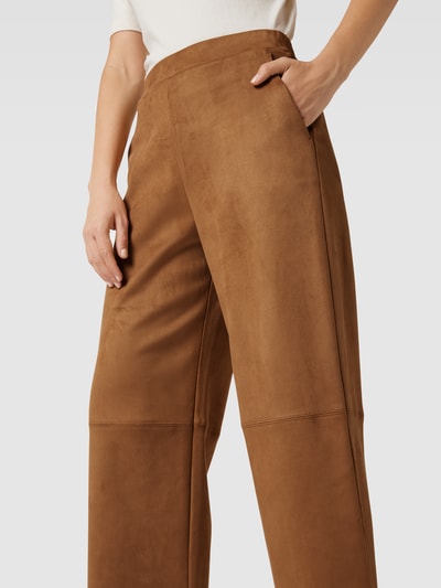 MaxMara Leisure Hose in Leder-Optik Modell 'ALBORE' Camel 3