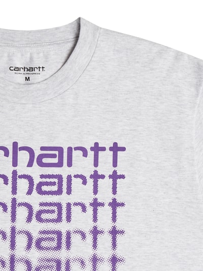 Carhartt Work In Progress T-Shirt mit Logos Hellgrau Melange 2