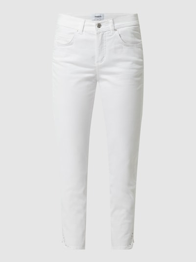 Angels Cropped Jeans mit Stretch-Anteil Modell 'Ornella' Weiss 2