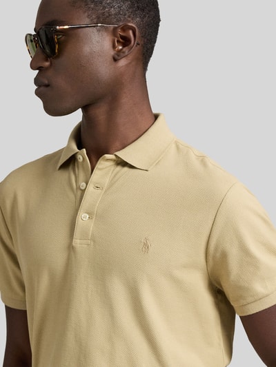 Polo Ralph Lauren Koszulka polo o kroju slim fit z czystej bawełny Beżowy 3