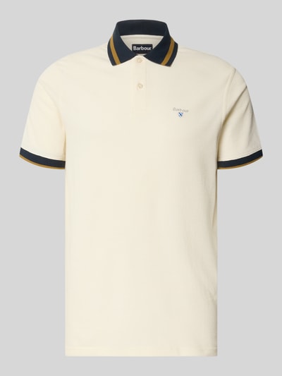 Barbour Koszulka polo o kroju regular fit z czystej bawełny model 'ANTHORN' Biały 1