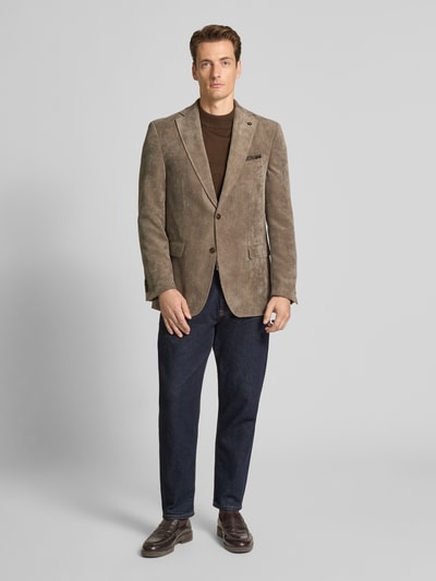 Carl Gross 2-Knopf-Sakko mit Reverskragen Modell 'Theo' Camel 1