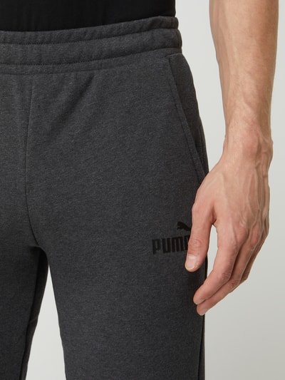 PUMA PERFORMANCE Spodnie dresowe o kroju regular fit z logo Antracytowy melanż 3