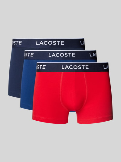 Lacoste Trunks aus Viskose mit Label-Bund im 3er-Pack Marine 1