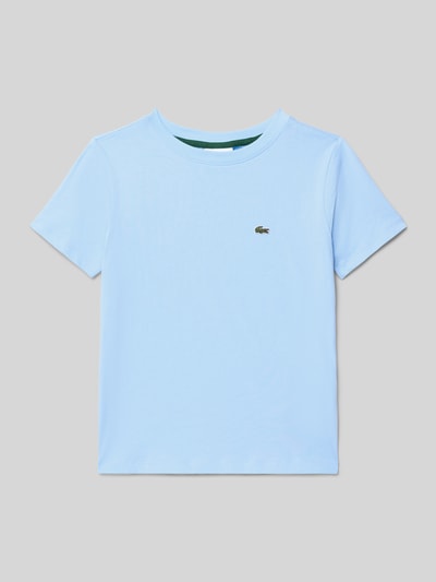 Lacoste Regular fit T-shirt van puur katoen, model 'CORE TEE' Bleu - 1