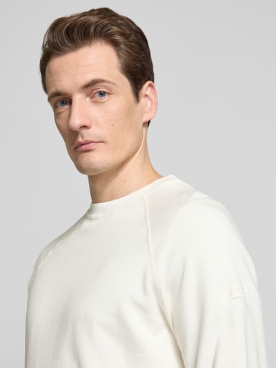 camel active Sweatshirt mit Label-Detail Offwhite 3