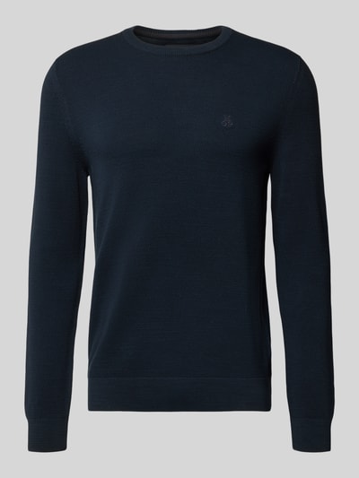 Marc O'Polo Regular Fit Strickpullover aus reiner Baumwolle Marine 2