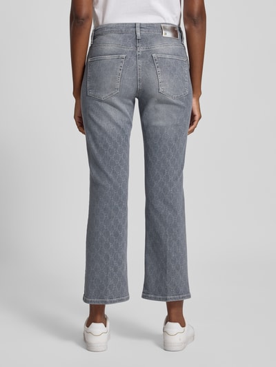 Cambio Flared jeans in verkorte pasvorm, model 'PARIS' Lichtgrijs gemêleerd - 5