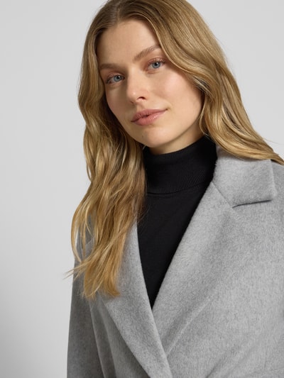 Christian Berg Woman Selection Mantel mit Reverskragen Mittelgrau 3