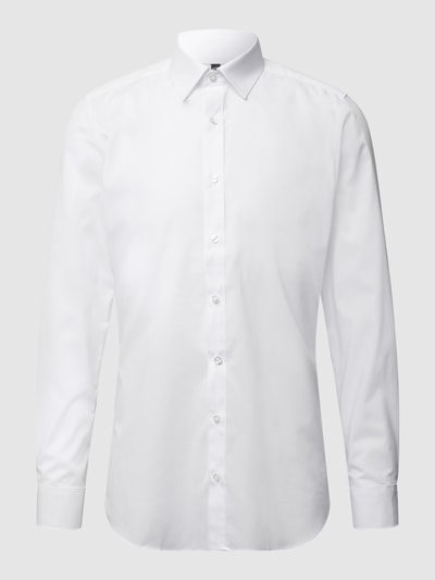 OLYMP Level Five Koszula biznesowa o kroju slim fit z popeliny Biały 2