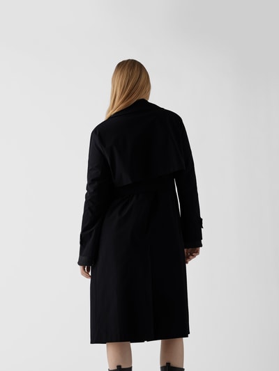 Harris Wharf London Trenchcoat mit Taillengürtel Schwarz 5