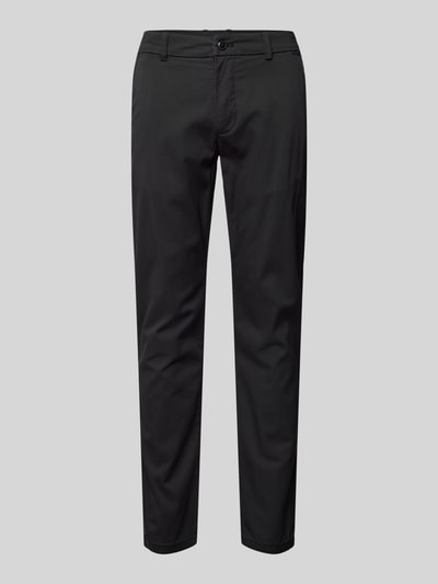 Lindbergh Slim Fit Chino mit Gesäßtaschen Black 2