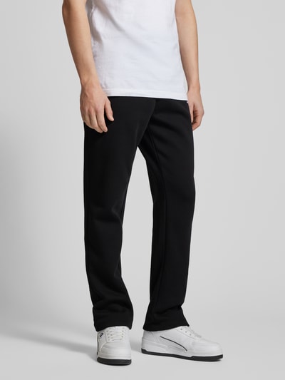 CHAMPION Straight Fit Sweatpants mit Label-Stitching Black 4