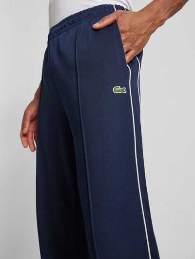 Lacoste Sweatbroek met elastische band Marineblauw - 3