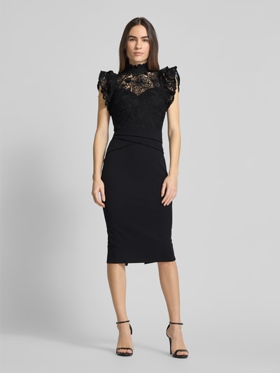 Lipsy Cocktailkleid mit Spitzenbesatz Black 4