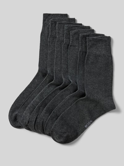 MCNEAL Socken mit elastischem Bündchen im 7er-Pack Anthrazit Melange 1