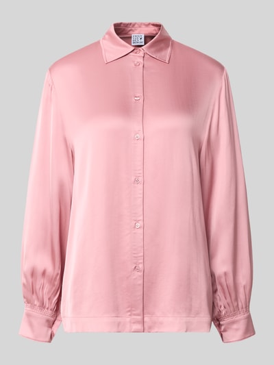 Emily Van den Bergh Regular Fit Bluse aus Viskose mit Knopfleiste Rosa 2