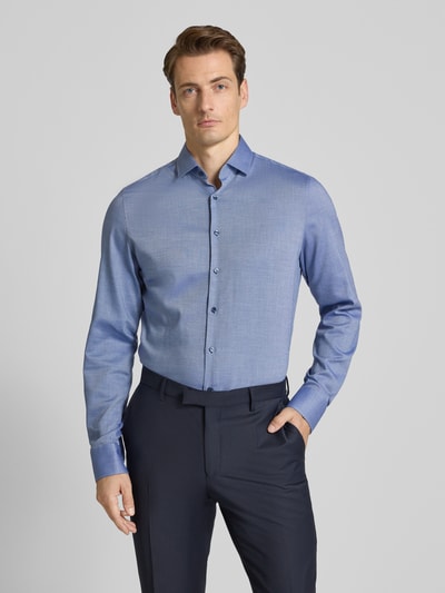OLYMP Level Five Slim fit zakelijk overhemd met knoopsluiting Marineblauw - 4
