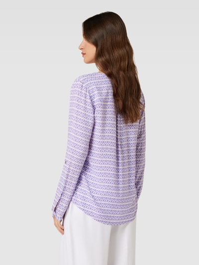 Montego Bluse mit Allover-Muster Violett 5