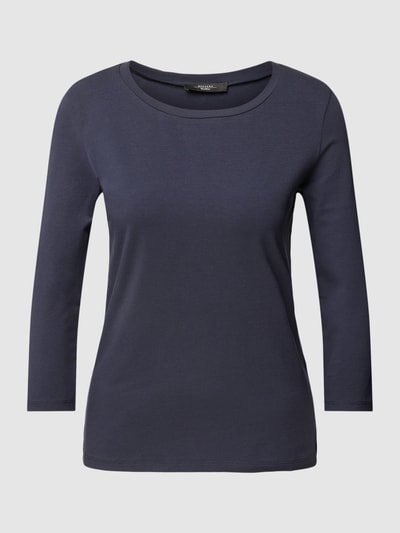 Weekend Max Mara Shirt met lange mouwen en ronde hals, model 'MULTIA' Marineblauw - 2