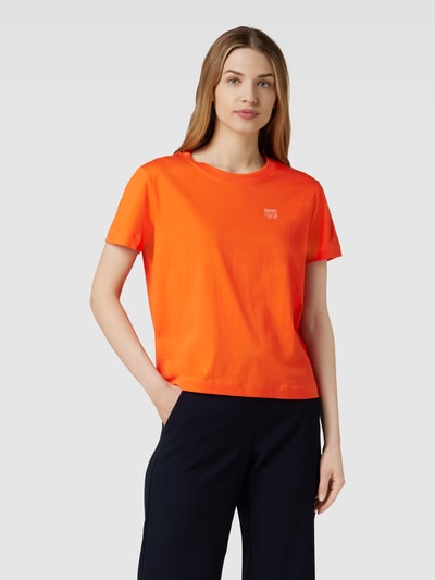 Esprit T-Shirt aus Baumwolle mit Label-Print Orange 4