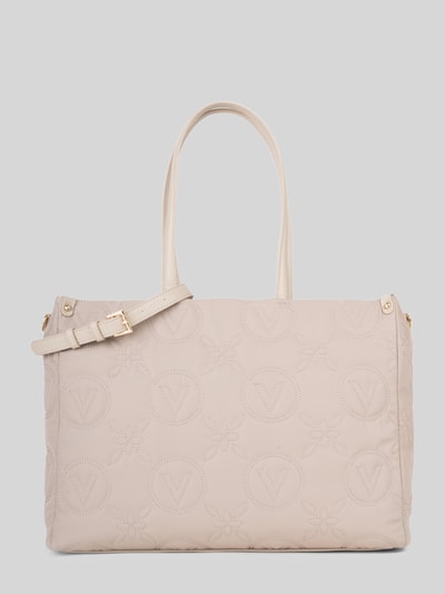Valentino Bags Shopper aus Polyester-Mix mit Logo-Stickerei Beige 1