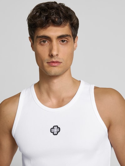 ISNURH Tanktop in Ripp-Optik Weiss 3