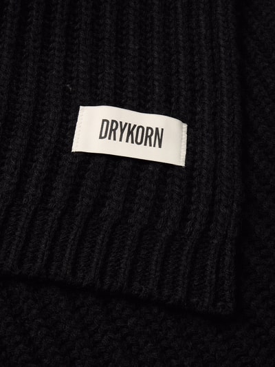 Drykorn Schal mit Label-Detail Modell 'CRONICA' Black 2