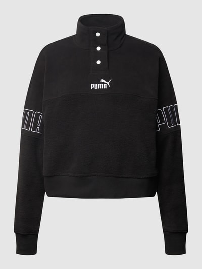 Puma Sweatshirt met opstaande kraag, model 'Winterized' Zwart - 2