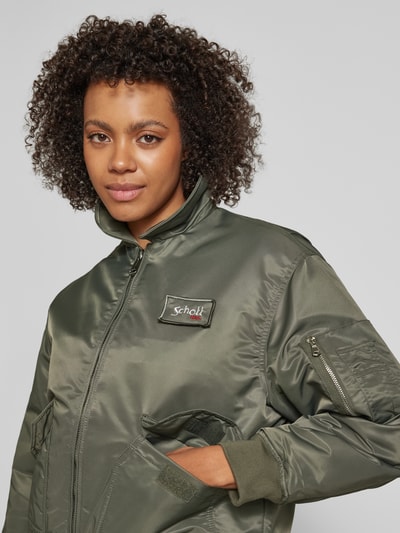 Schott NYC Blouson mit Label-Patch Modell 'DAN' Khaki 3