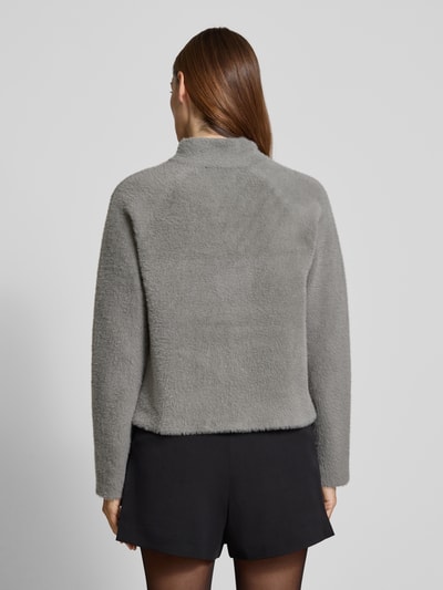 Betty Barclay Regular Fit Jacke aus Kunstfell Modell 'September' Mittelgrau 5