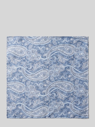 Verugia Seideneinstecktuch mit Paisley-Muster Bleu 2